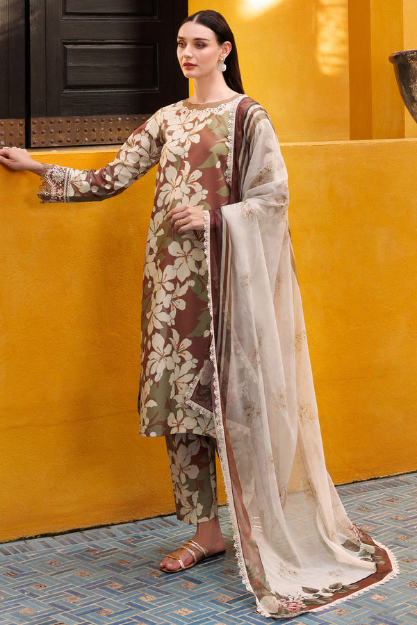 Farasha | Printed Essentials | Rustwood Charm - by - Libasekhas UK - Registered Vendor of : Farasha - 100% Original Designer Dresss