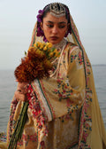 Hussain Rehar | Kalabagh Luxury Lawn 26 | Ochre - by Libasekhas UK - Registered Vendor of : Hussain Rehar - 100% Original Designer Dress