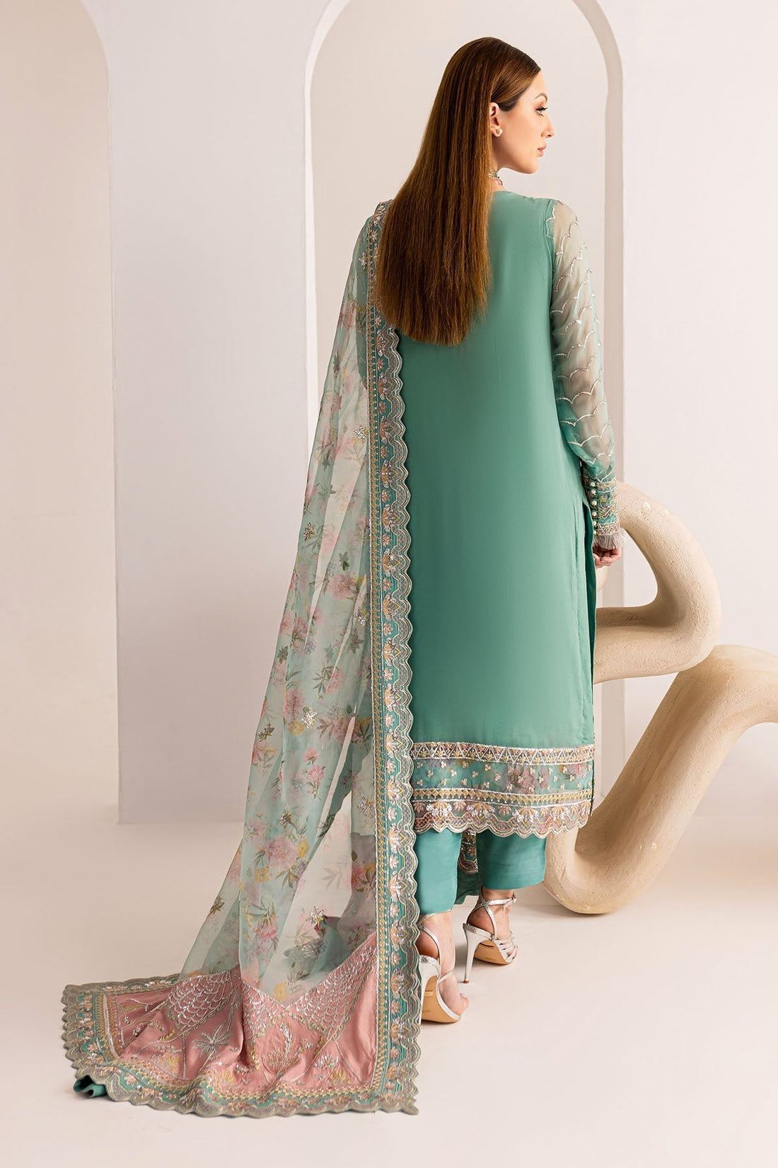 Nureh | Fancy Formals | NP-513 - by - Libasekhas UK - Registered Vendor of : Nureh - 100% Original Designer Dresss