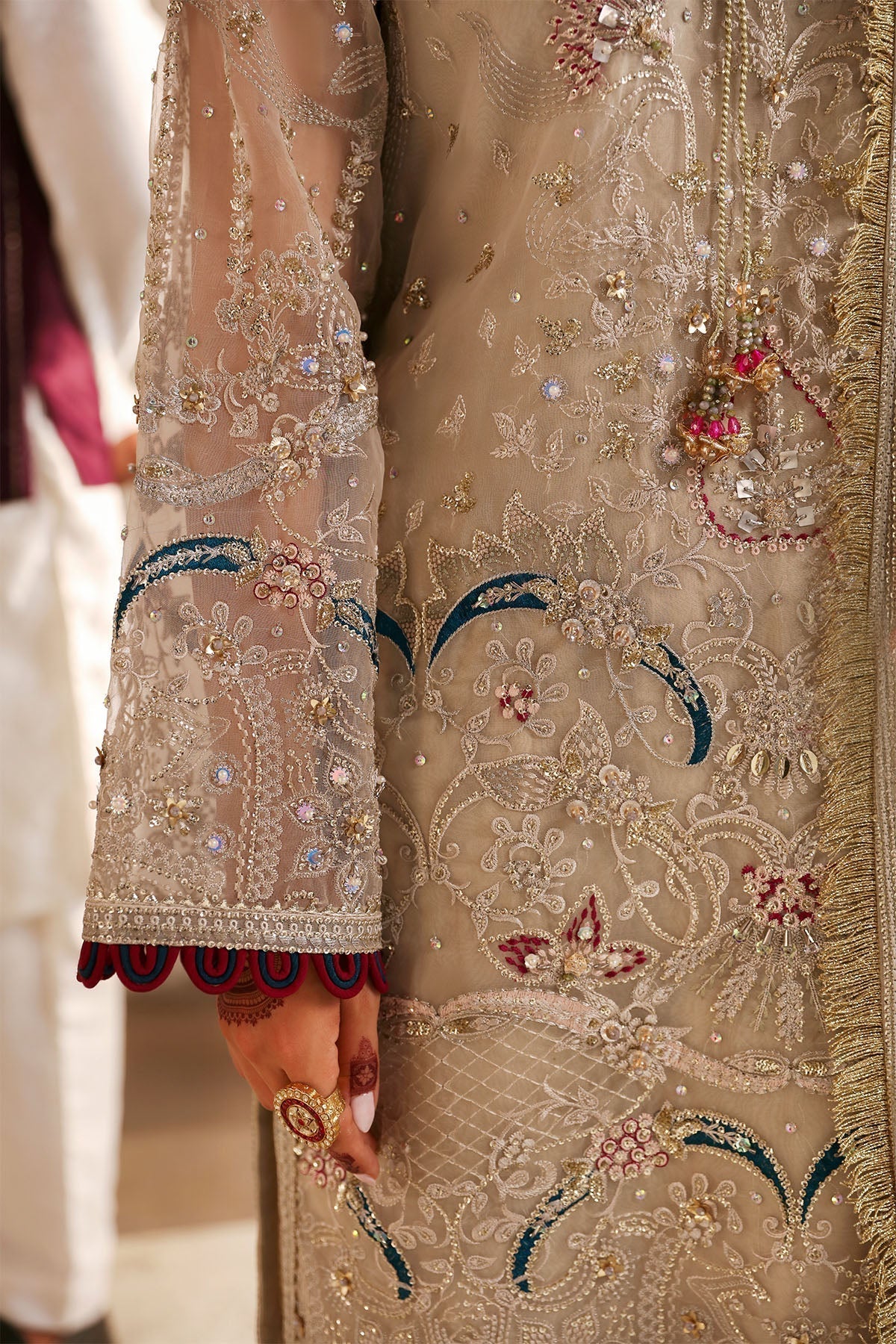 Nureh | Jhoomro Wedding Formals | NL-72 CHANDNI - by - Libasekhas UK - Registered Vendor of : Nureh - 100% Original Designer Dresss