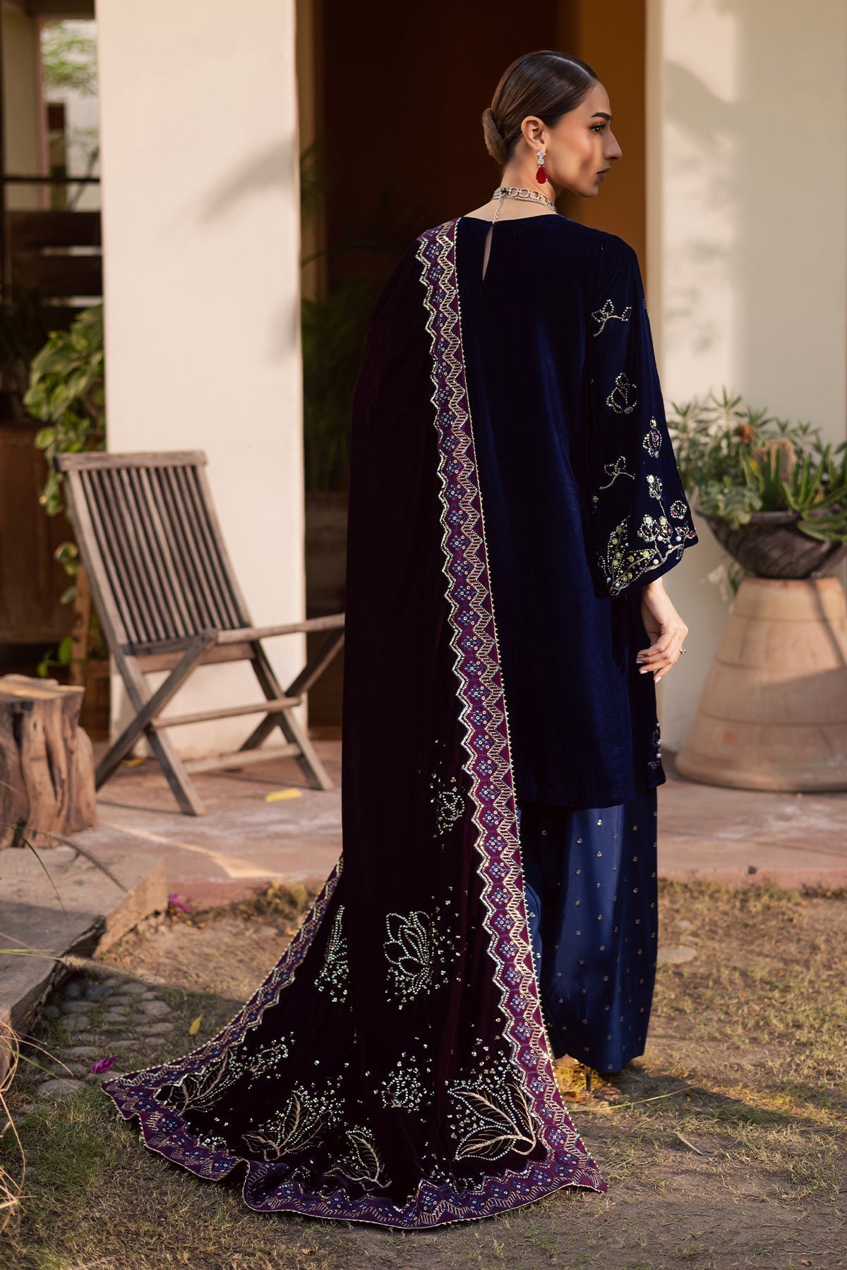 Nureh | Maya Velvet | NW-116 - by Libasekhas UK - Registered Vendor of : Nureh - 100% Original Designer Dress