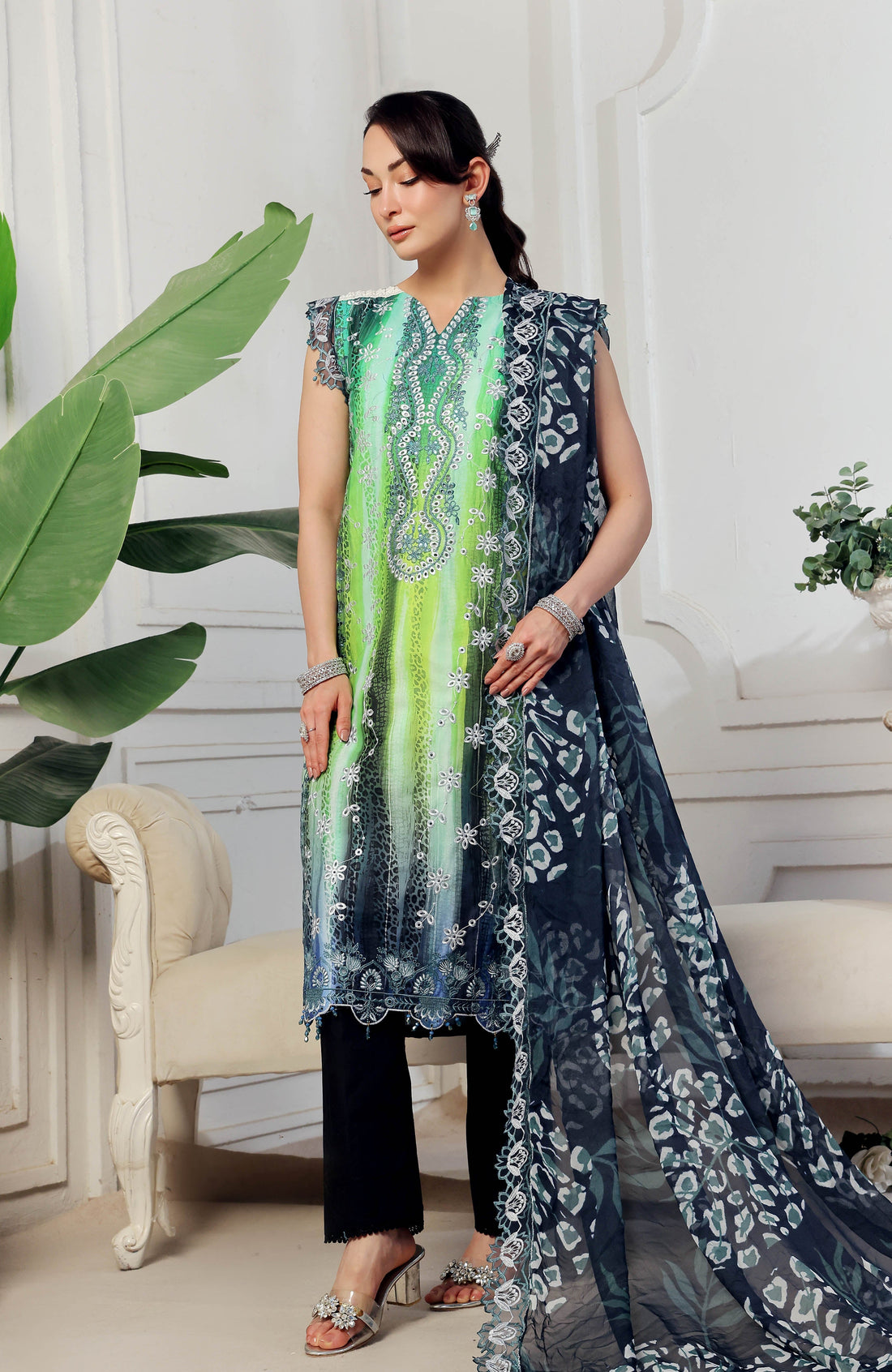 Al Zohaib | Applique Kari Cutwork Edit 25 | ACE-25-08 - by - Libasekhas UK - Registered Vendor of : Alzohaib - 100% Original Designer Dresss