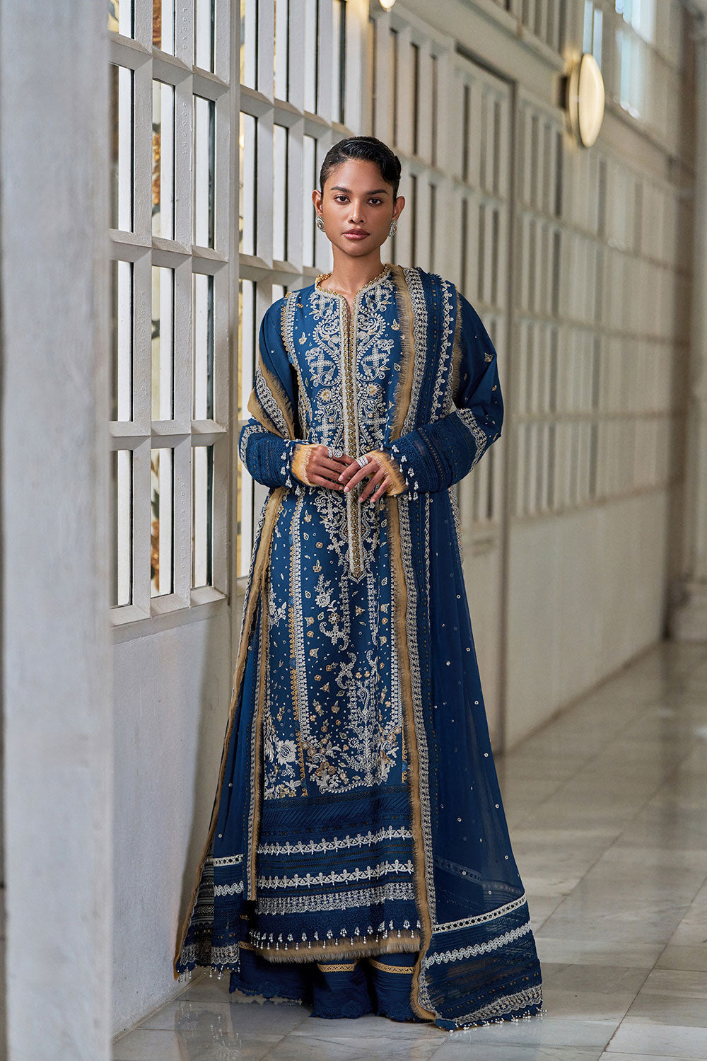 Sobia Nazir | Luxury Lawn Eid 26 | 8A - by Libasekhas UK - Registered Vendor of : Sobia Nazir - 100% Original Designer Dress