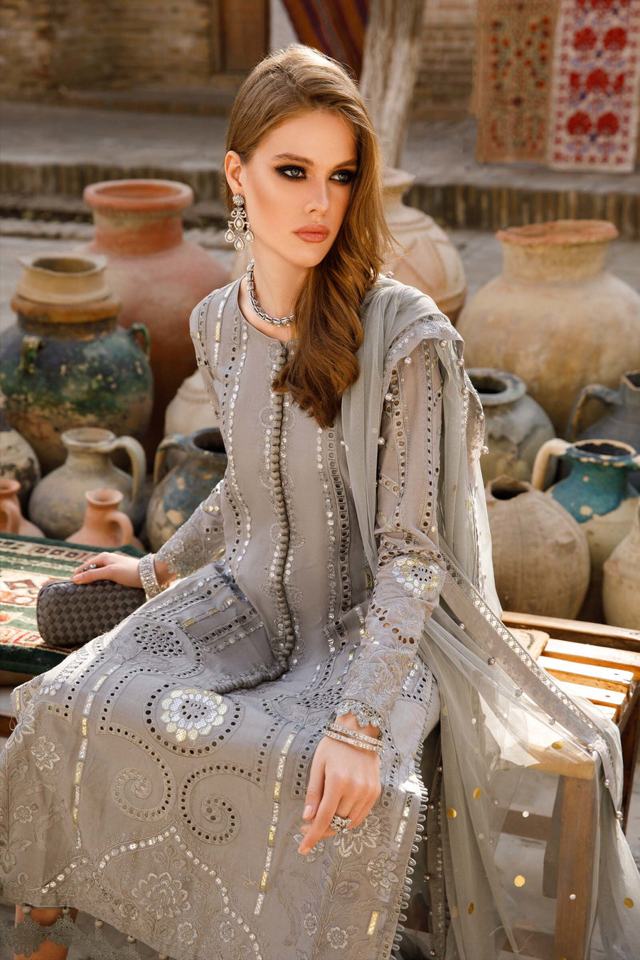 Maria B | Eid Lawn | D-2308-B - by Libasekhas UK - Registered Vendor of : Maria B - 100% Original Designer Dress