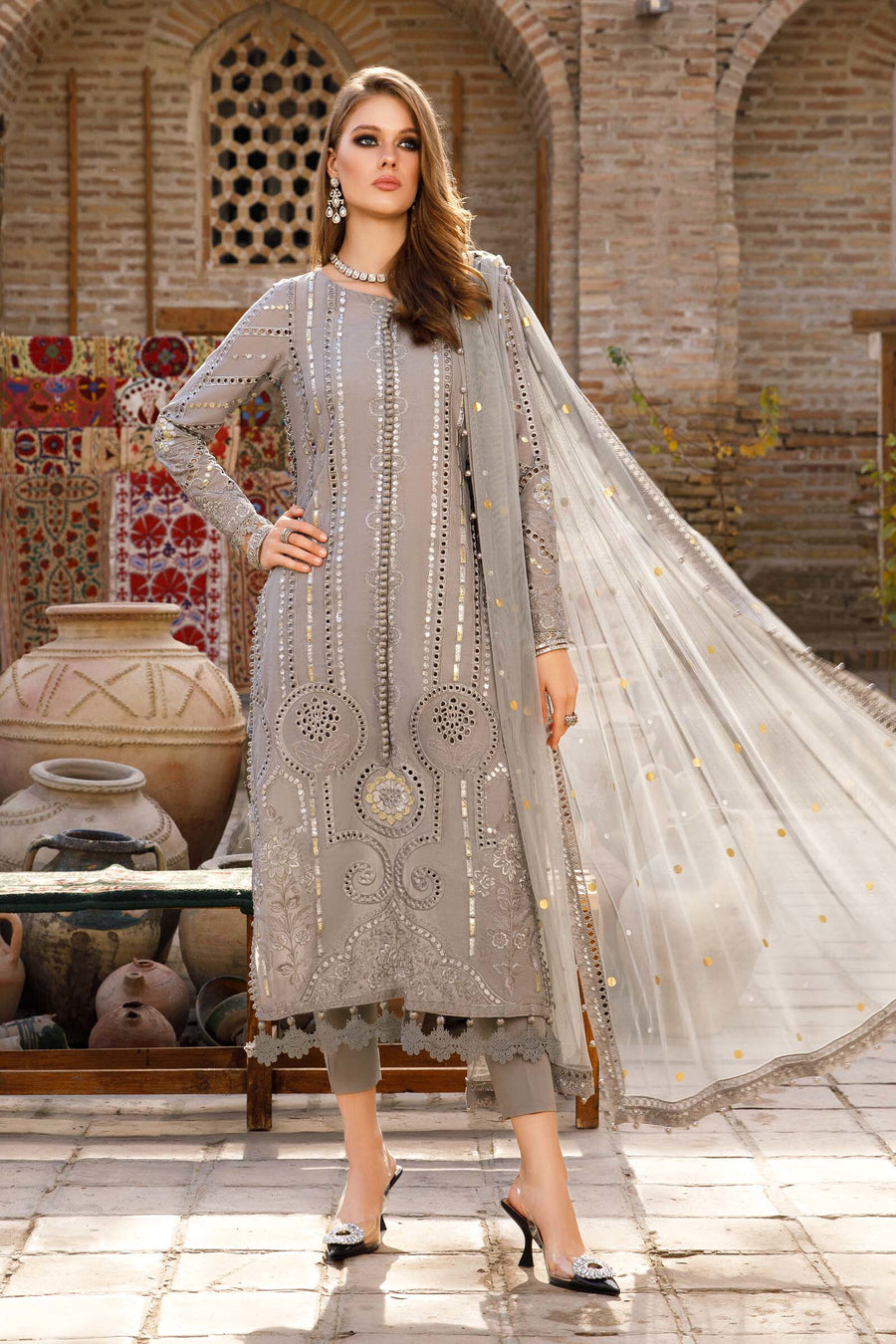 Maria B | Eid Lawn | D-2308-B - by Libasekhas UK - Registered Vendor of : Maria B - 100% Original Designer Dress