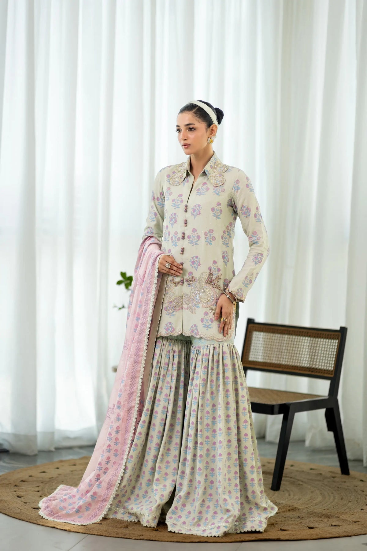 Wahaj M Khan | Sanam Luxe | Mint Ãlan GS - by Libasekhas UK - Registered Vendor of : Wahaj M Khan - 100% Original Designer Dress