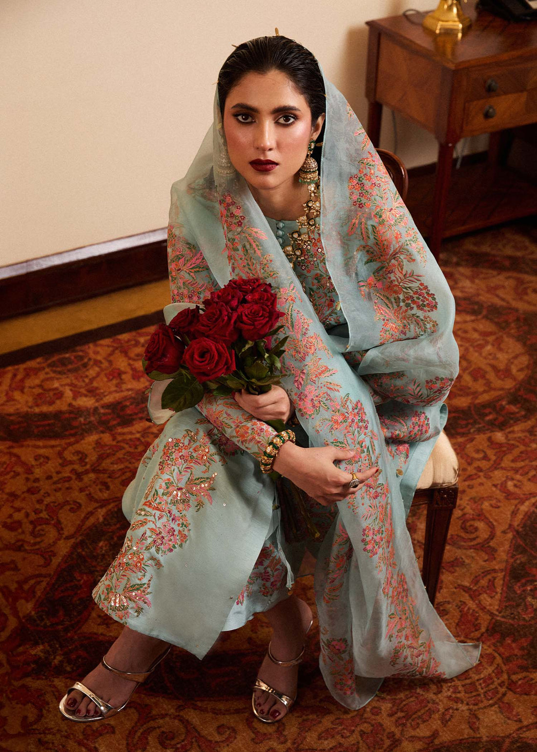 Hussain Rehar | Luxury Pret SS 24 | Salji - by - Libasekhas UK - Registered Vendor of : Hussain Rehar - 100% Original Designer Dresss