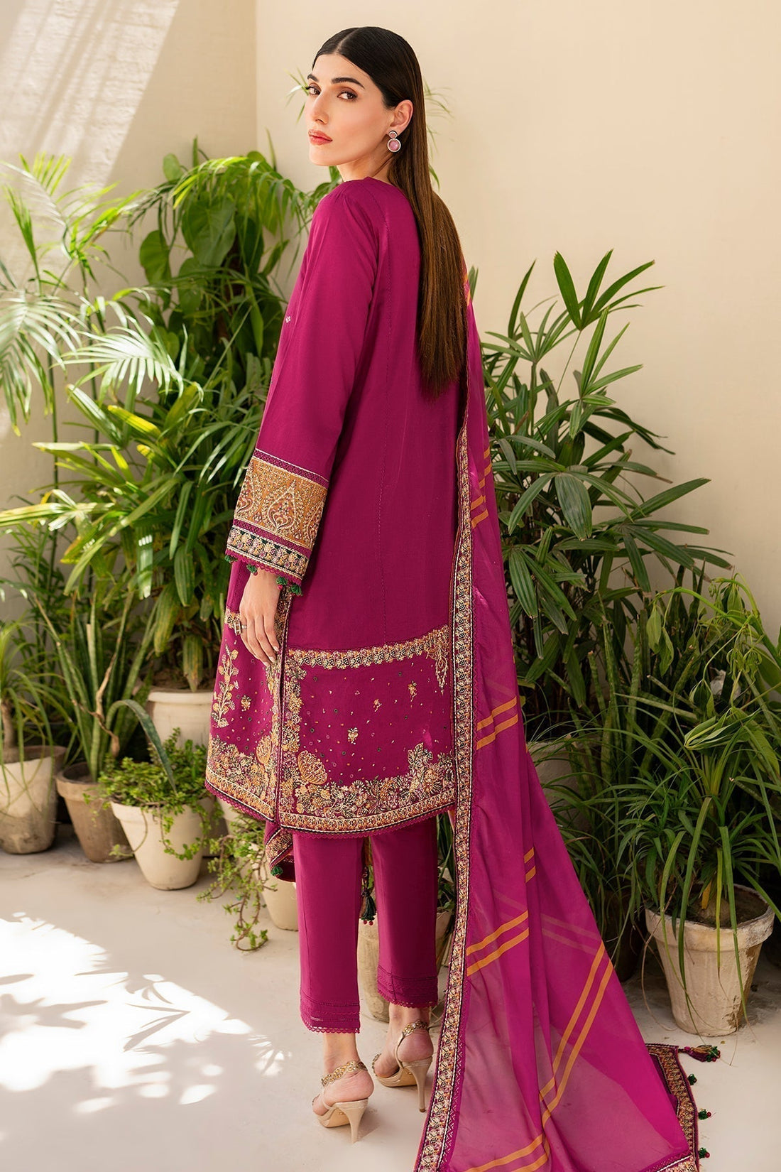 Jazmin | Irish Lawn SS 24 | D10 - by - Libasekhas UK - Registered Vendor of : Jazmin - 100% Original Designer Dresss