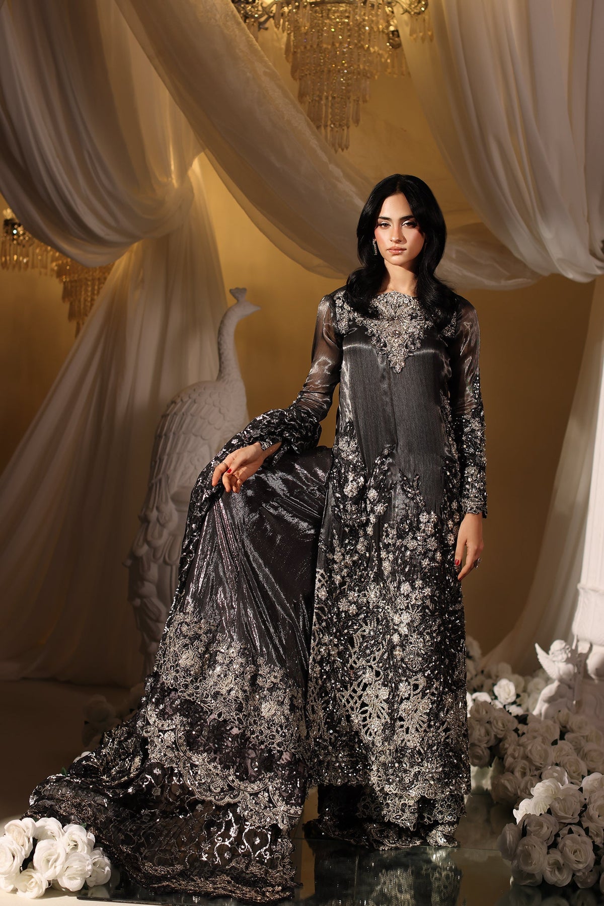 Musferah Saad | Casa Blance |Royal Eclipse - by Libasekhas UK - Registered Vendor of : Musferah Saad - 100% Original Designer Dress