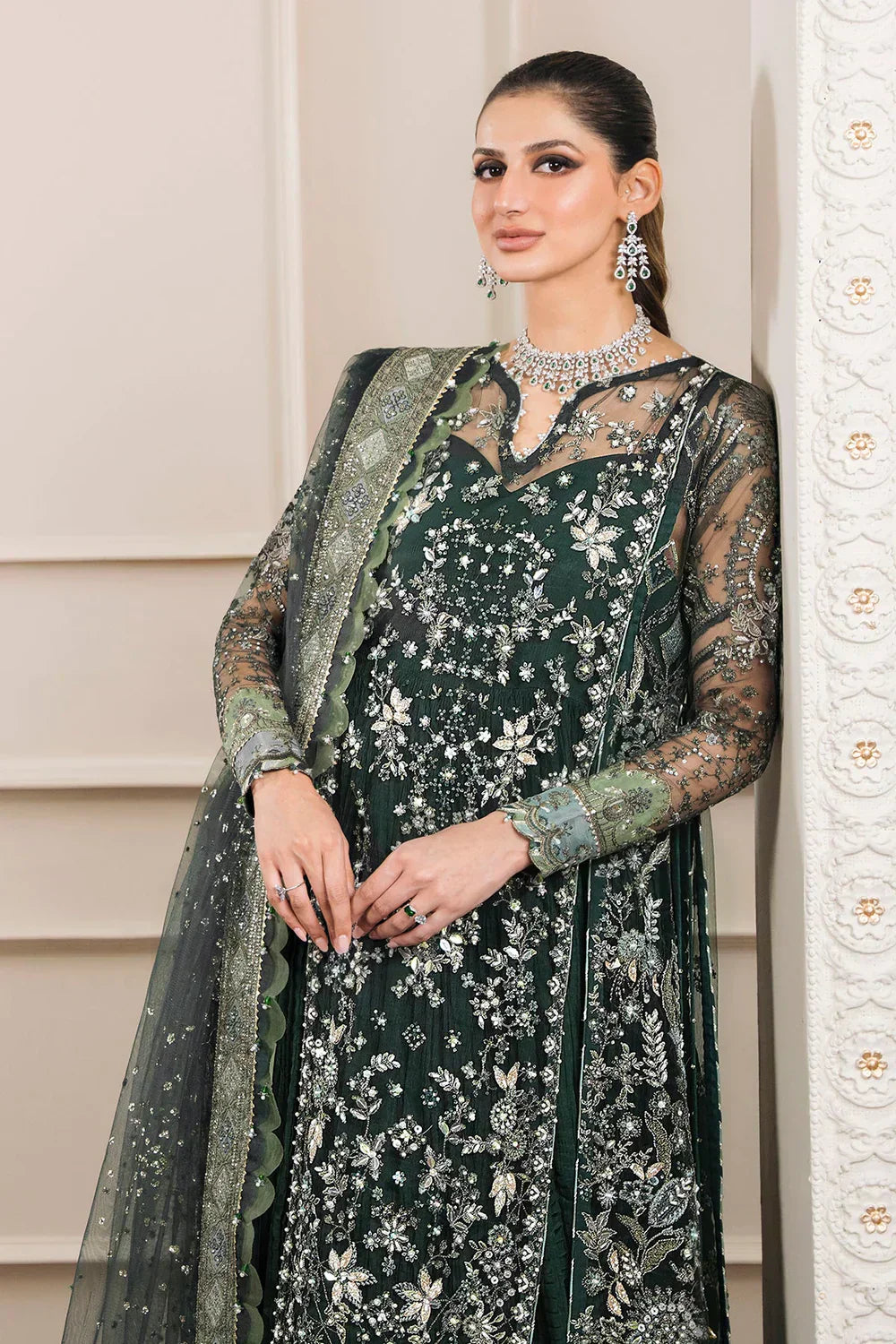 Baroque | Chantelle Embroidered Collection | CH12-05 - by - Libasekhas UK - Registered Vendor of : Baroque - 100% Original Designer Dresss