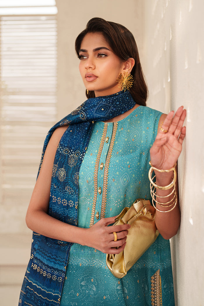 Baroque | Luxury Pret Summer | UF-4400 - by Libasekhas UK - Registered Vendor of : Baroque - 100% Original Designer Dress