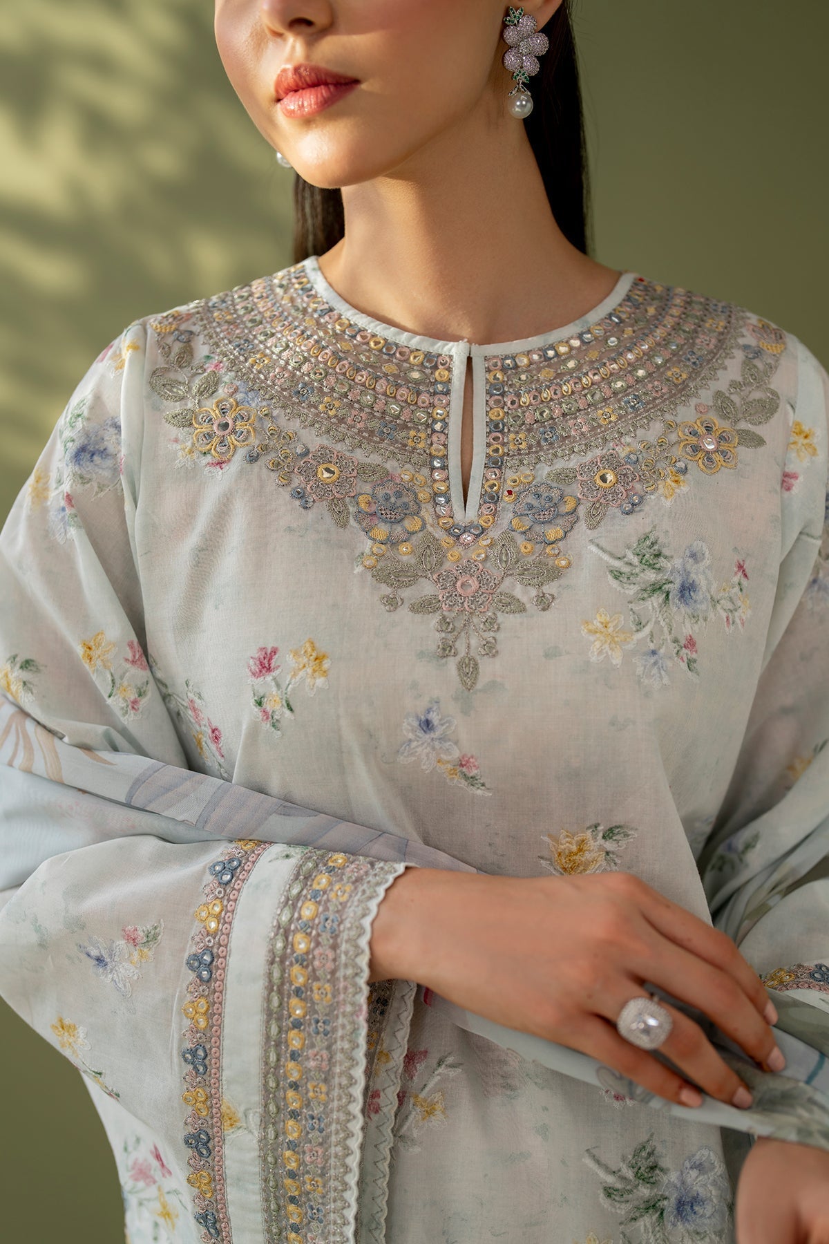 Baroque | Eid Printique | EMBROIDERED PRINTED LAWN UF-4170 - by - Libasekhas UK - Registered Vendor of : Baroque - 100% Original Designer Dresss