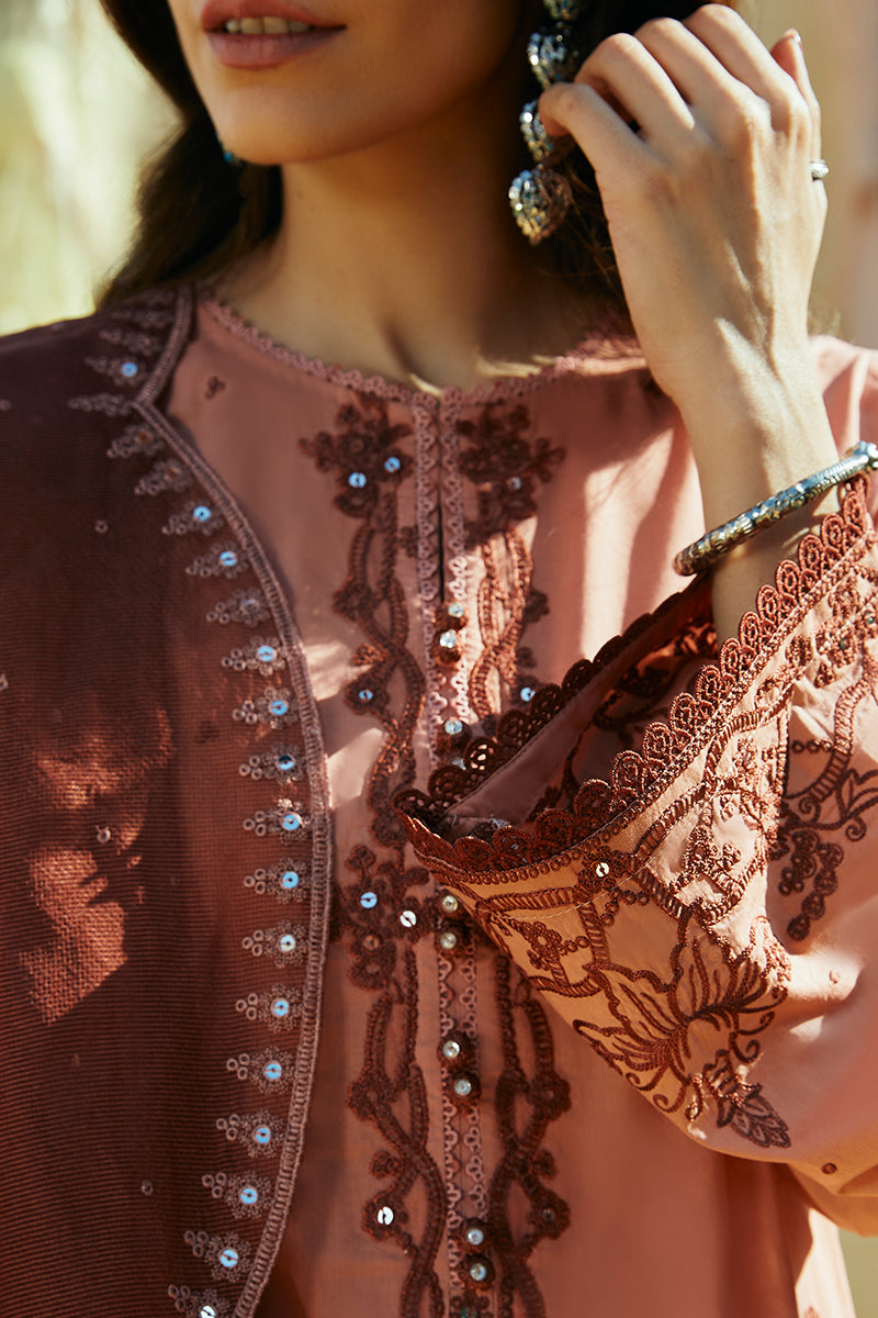Cross Stitch | Premium Lawn 24 | ARID SAND - by - Libasekhas UK - Registered Vendor of : Cross Stitch - 100% Original Designer Dresss