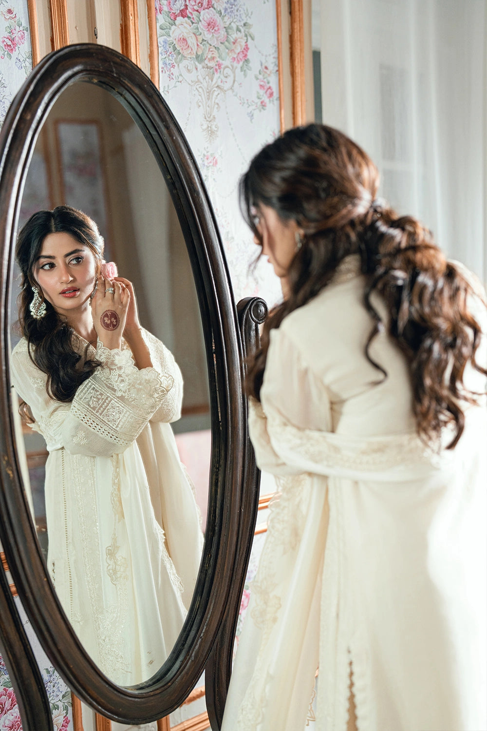 Azure | Eid Drop | Ivory Petal - by Libasekhas UK - Registered Vendor of : Azure - 100% Original Designer Dress