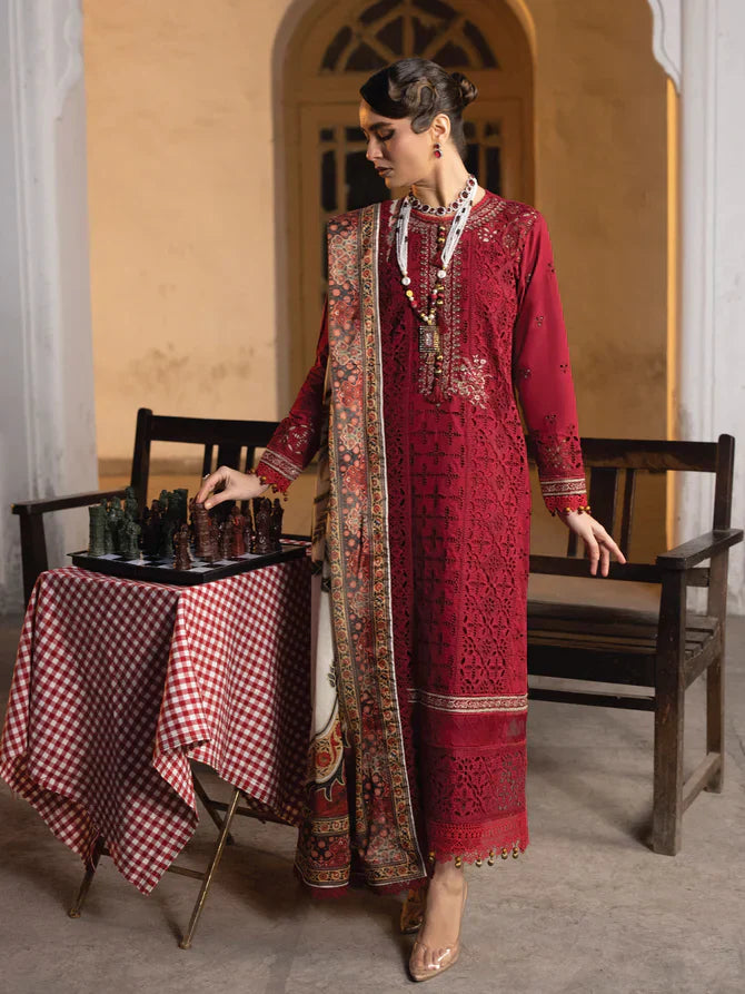 Faiza Faisal | Maya Luxury Lawn | Elif - by - Libasekhas UK - Registered Vendor of : Faiza Faisal - 100% Original Designer Dresss