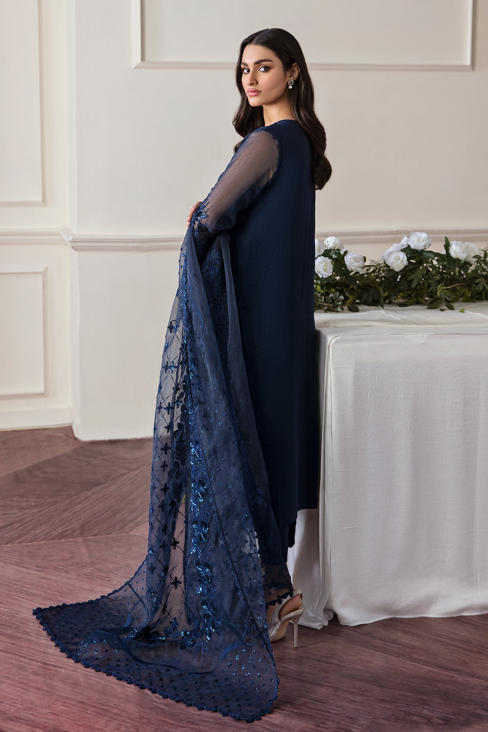 Baroque | Formals Collection | EMBROIDERED CHIFFON UF-292 - by Libasekhas UK - Registered Vendor of : Baroque - 100% Original Designer Dress
