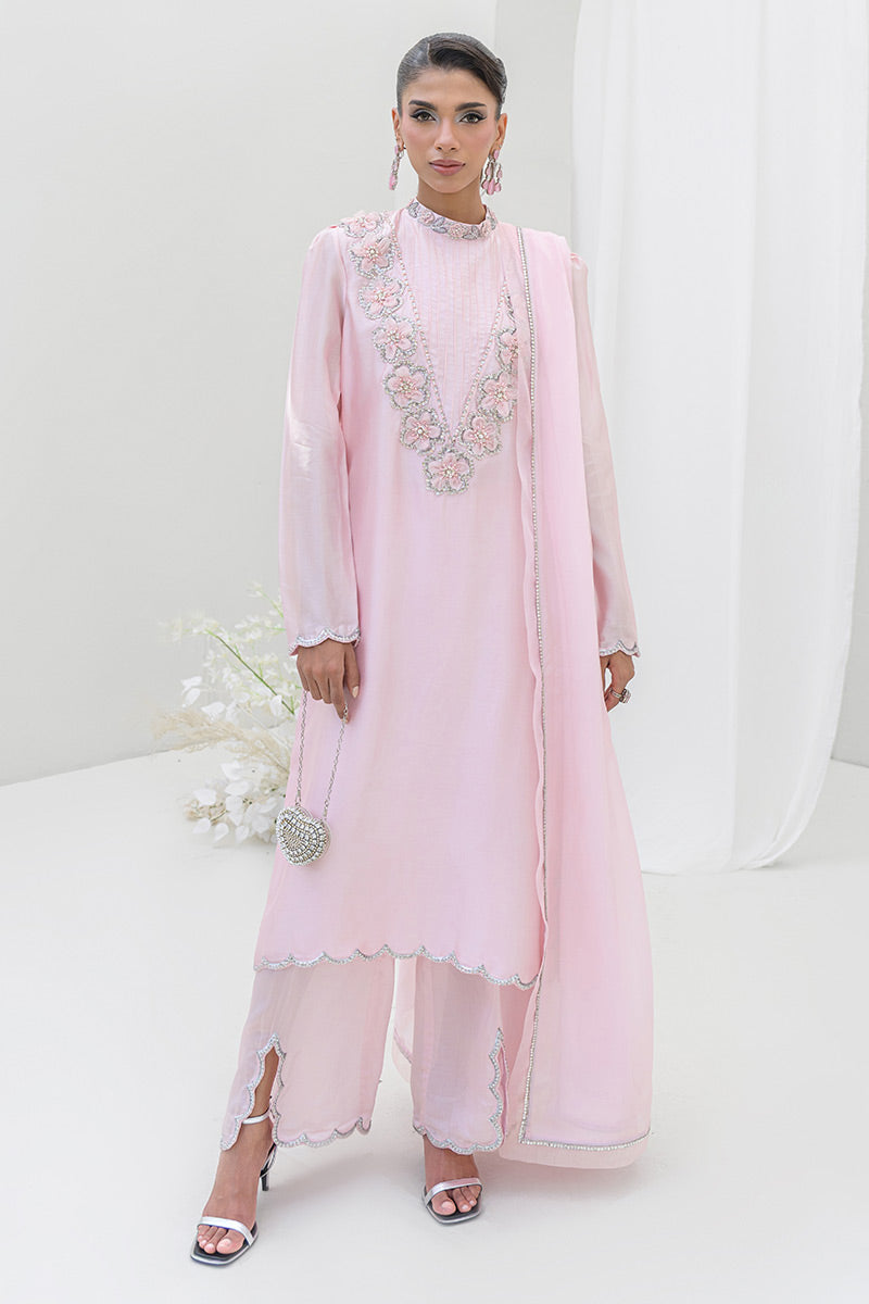 Chic Ophicial | Aarzu Luxe Pret | Blush Petal - by Libasekhas UK - Registered Vendor of : Chic Ophicial - 100% Original Designer Dress
