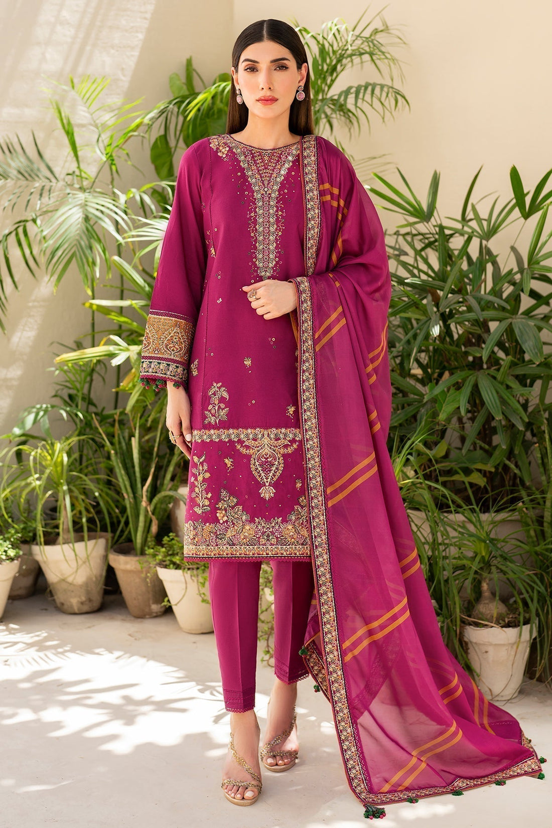 Jazmin | Irish Lawn SS 24 | D10 - by - Libasekhas UK - Registered Vendor of : Jazmin - 100% Original Designer Dresss
