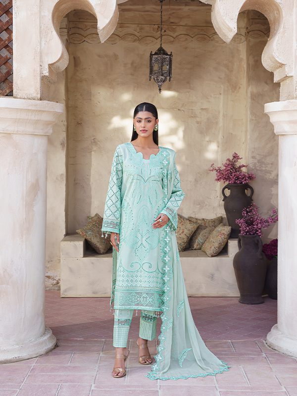 Zebtan | Zeenat Luxury Lawn Eid Collection | ZL 03 - by - Libasekhas UK - Registered Vendor of : Zebtan - 100% Original Designer Dresss