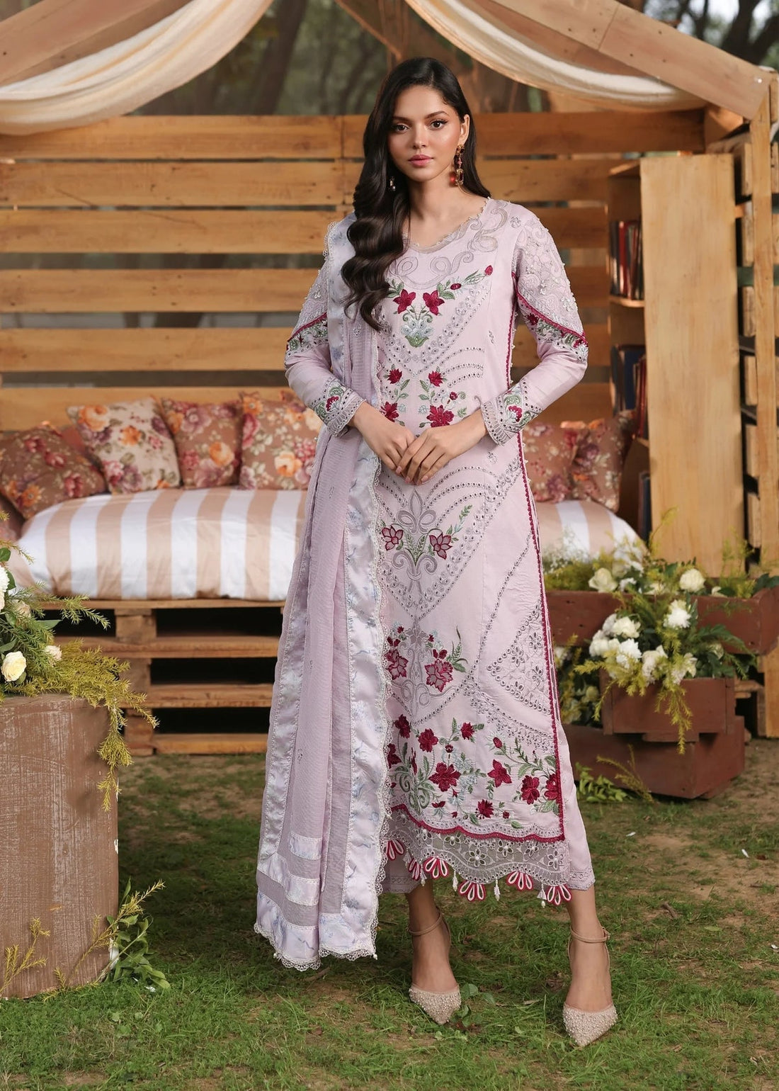 Sardinia | Tales of Petals | LAVENDAR HAZE - by Libasekhas UK - Registered Vendor of : Sardinia - 100% Original Designer Dress