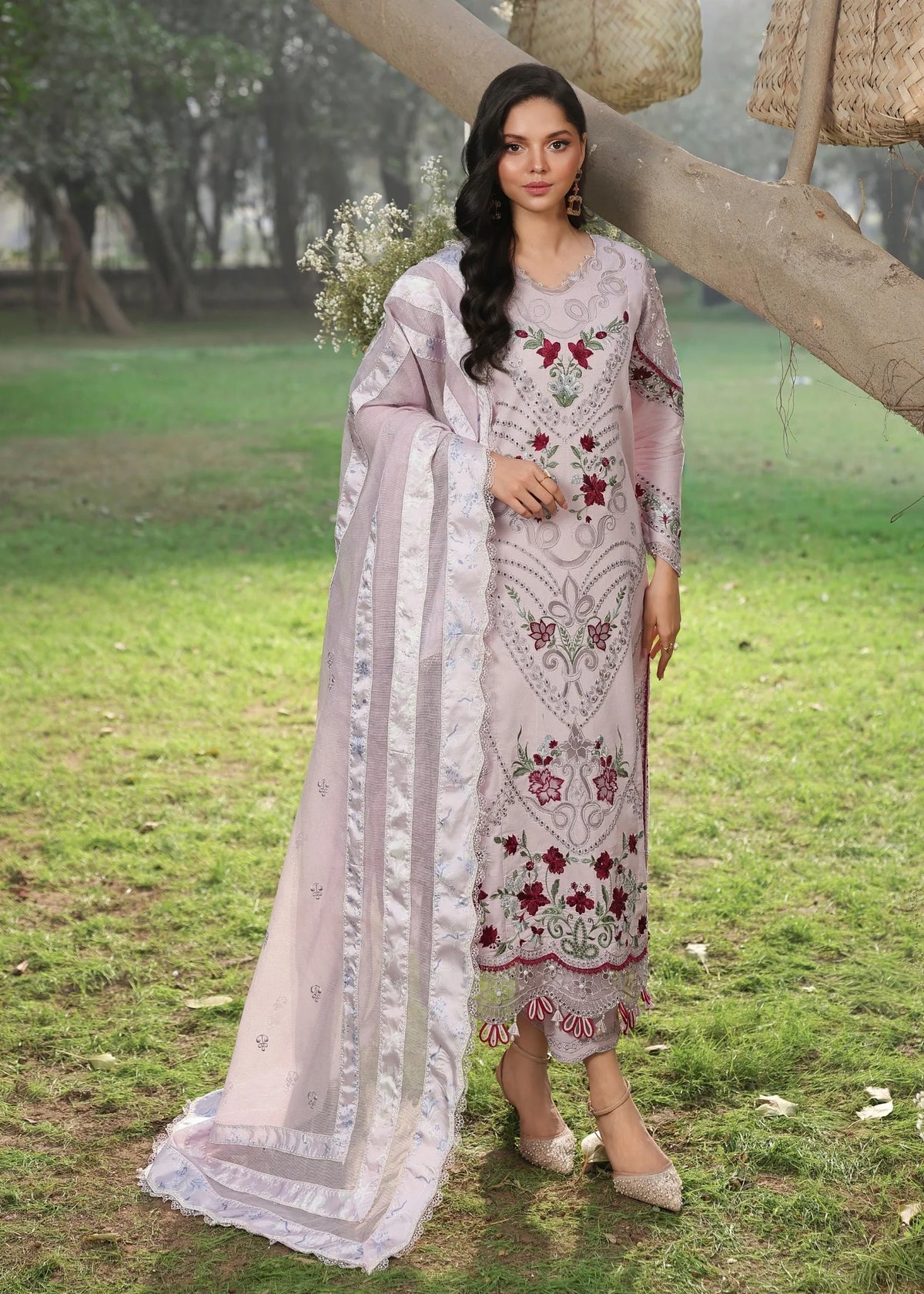 Sardinia | Tales of Petals | LAVENDAR HAZE - by Libasekhas UK - Registered Vendor of : Sardinia - 100% Original Designer Dress