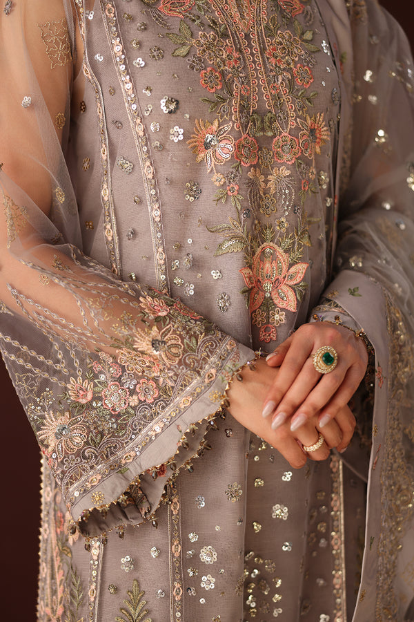 Baroque | Formals Collection | EMBROIDERED NET UF-4487 - by Libasekhas UK - Registered Vendor of : Baroque - 100% Original Designer Dress