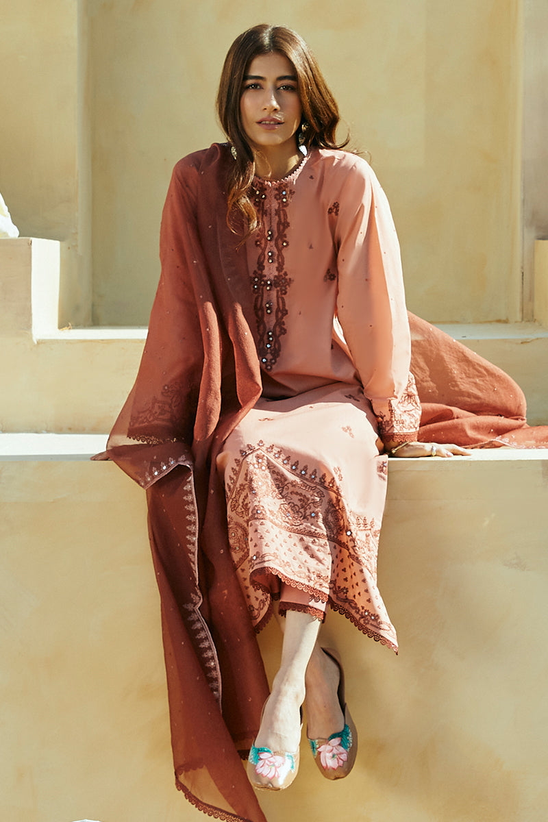 Cross Stitch | Premium Lawn 24 | ARID SAND - by - Libasekhas UK - Registered Vendor of : Cross Stitch - 100% Original Designer Dresss