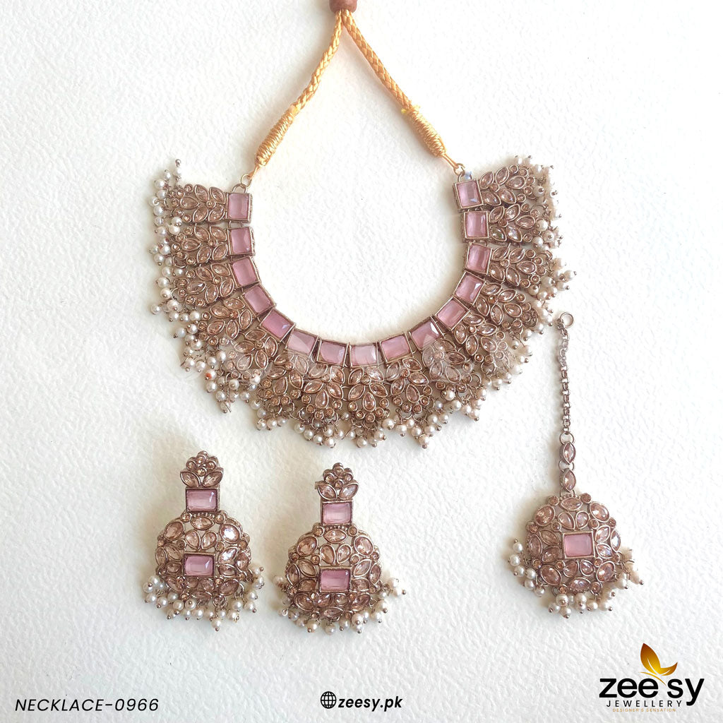 Necklace-0966 - by - Libasekhas UK - Registered Vendor of : Zeesy - 100% Original Designer Dresss