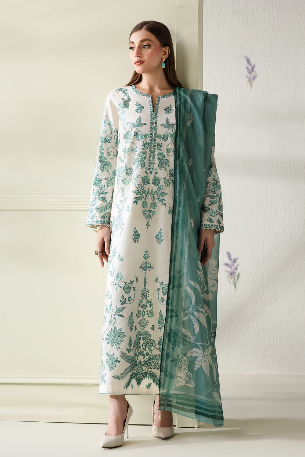 Baroque | Luxury Summer Pret | UF-4430 - by Libasekhas UK - Registered Vendor of : Baroque - 100% Original Designer Dress