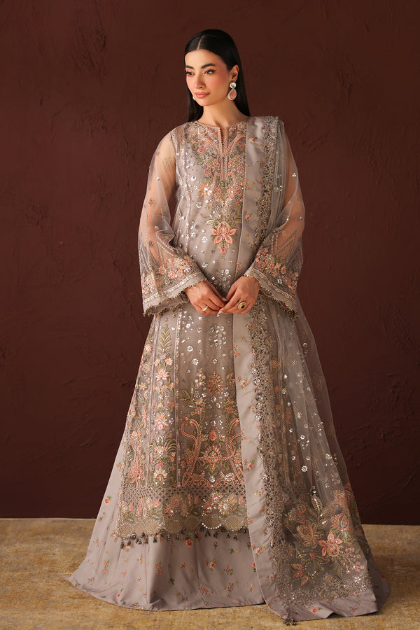 Baroque | Formals Collection | EMBROIDERED NET UF-4487 - by Libasekhas UK - Registered Vendor of : Baroque - 100% Original Designer Dress
