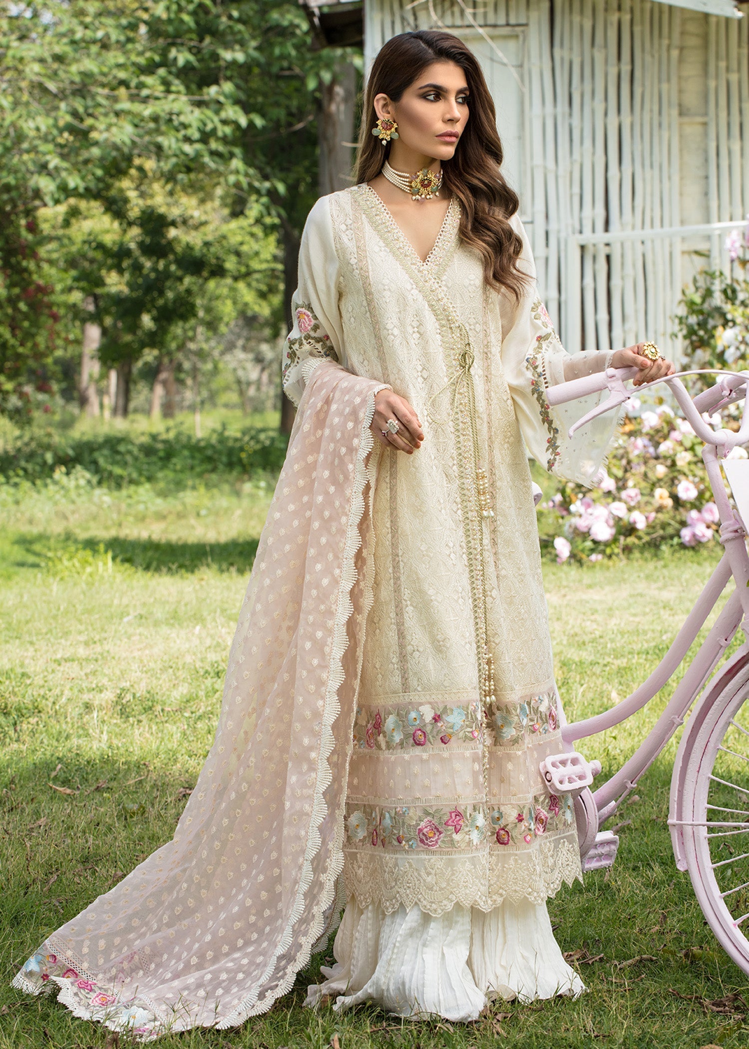Saira Shakira | Luxury Pret | Blooming Jasmine - by Libasekhas UK - Registered Vendor of : Saira Shakira - 100% Original Designer Dress