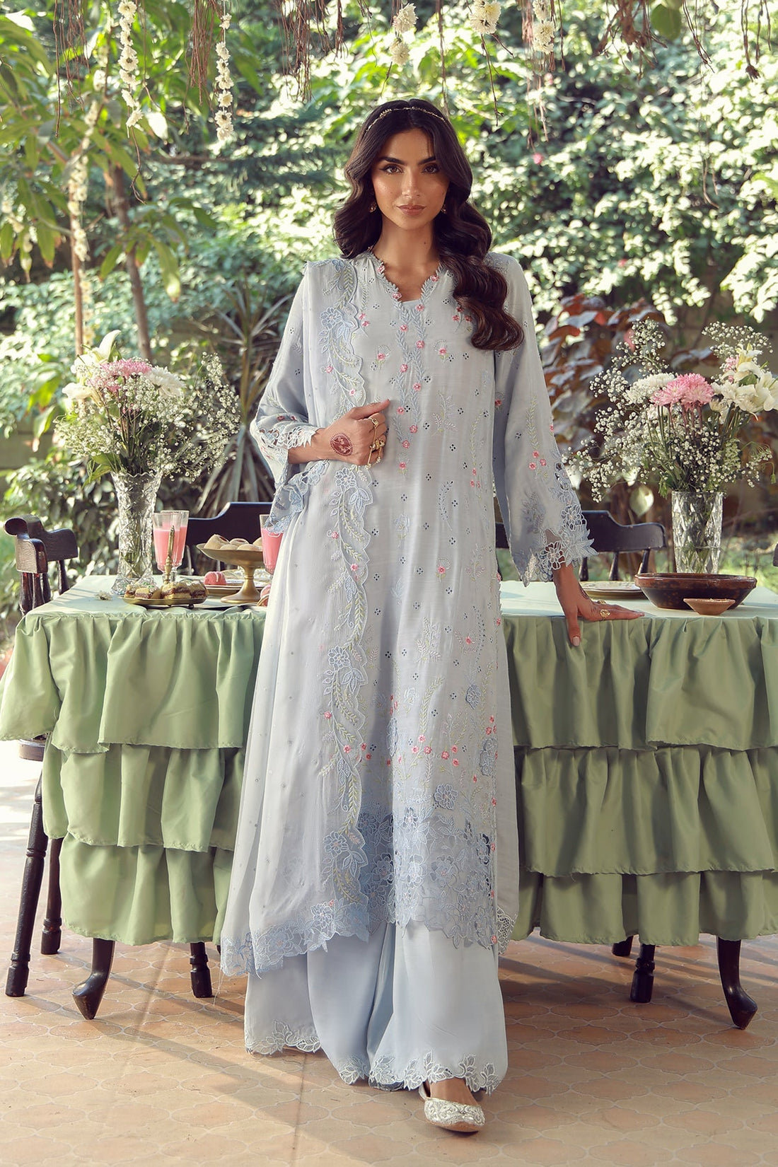 Sahar | Festive Edit 26 | Bluebell Serenade - by Libasekhas UK - Registered Vendor of : Sahar - 100% Original Designer Dress