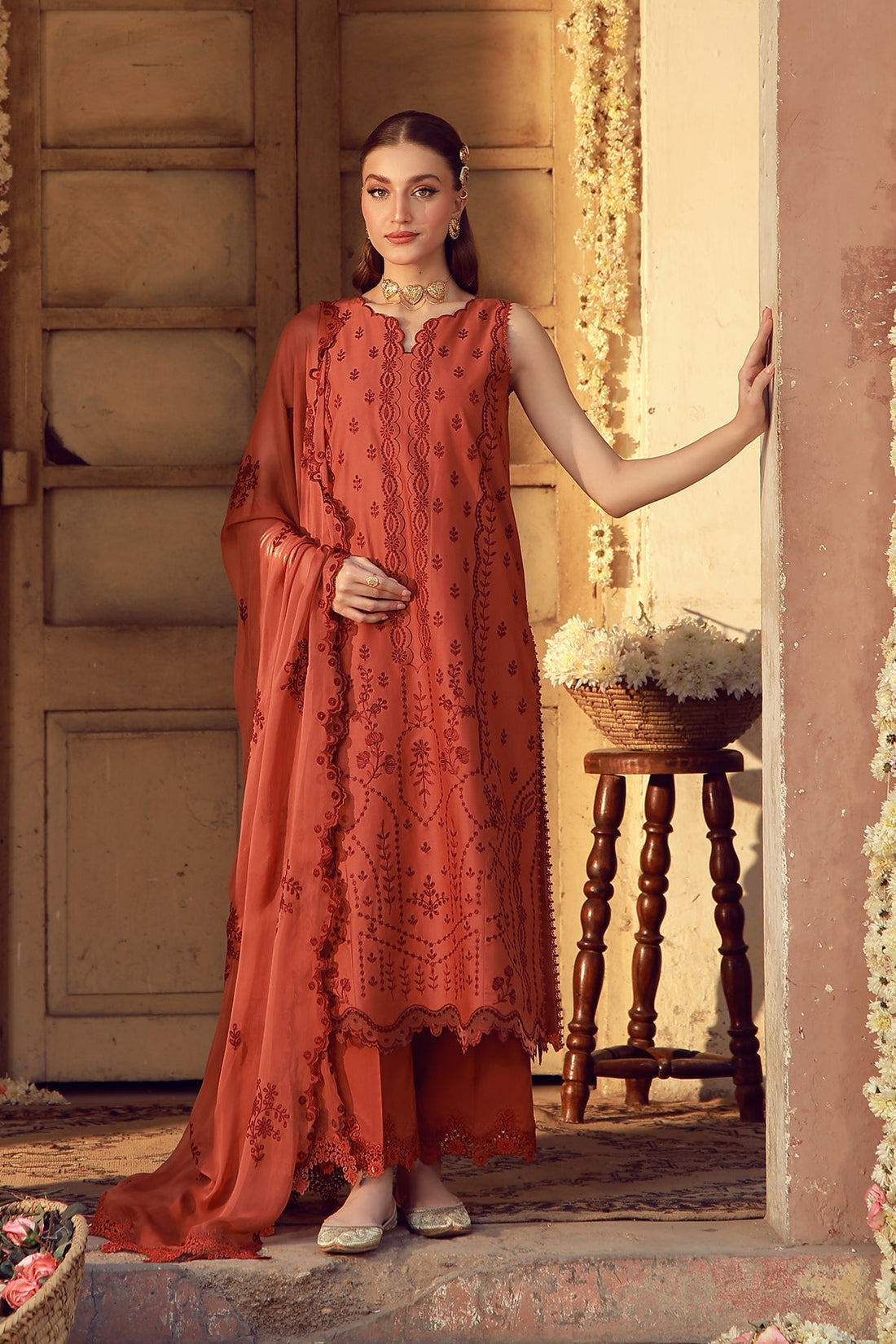 Sahar | Festive Edit 26 |Rustic Dawn - by Libasekhas UK - Registered Vendor of : Sahar - 100% Original Designer Dress