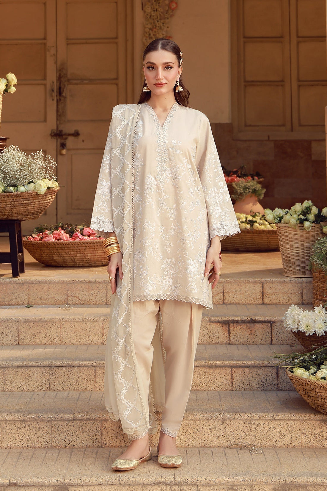 Sahar | Festive Edit 26 | Ivory Mirage - by Libasekhas UK - Registered Vendor of : Sahar - 100% Original Designer Dress