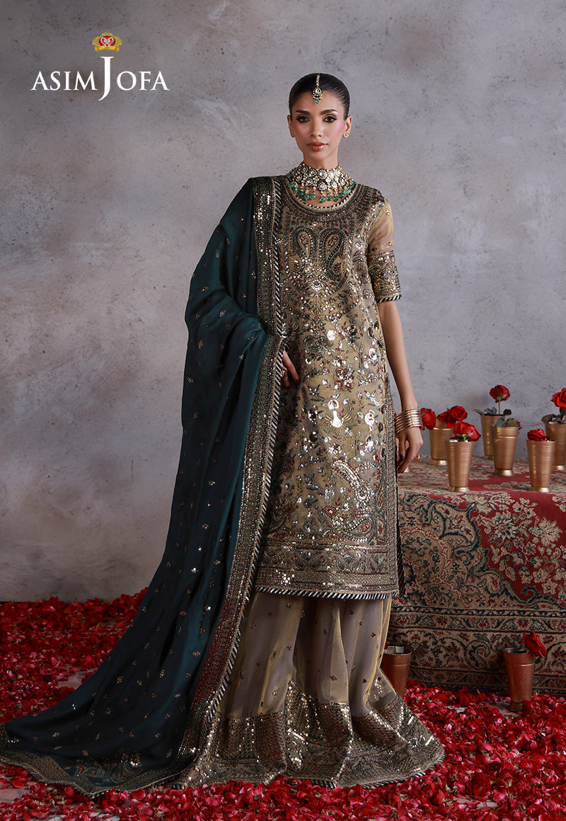 Asim Jofa | Wedding Festive Collection | AJULN-19 - by Libasekhas UK - Registered Vendor of : Asim Jofa - 100% Original Designer Dress