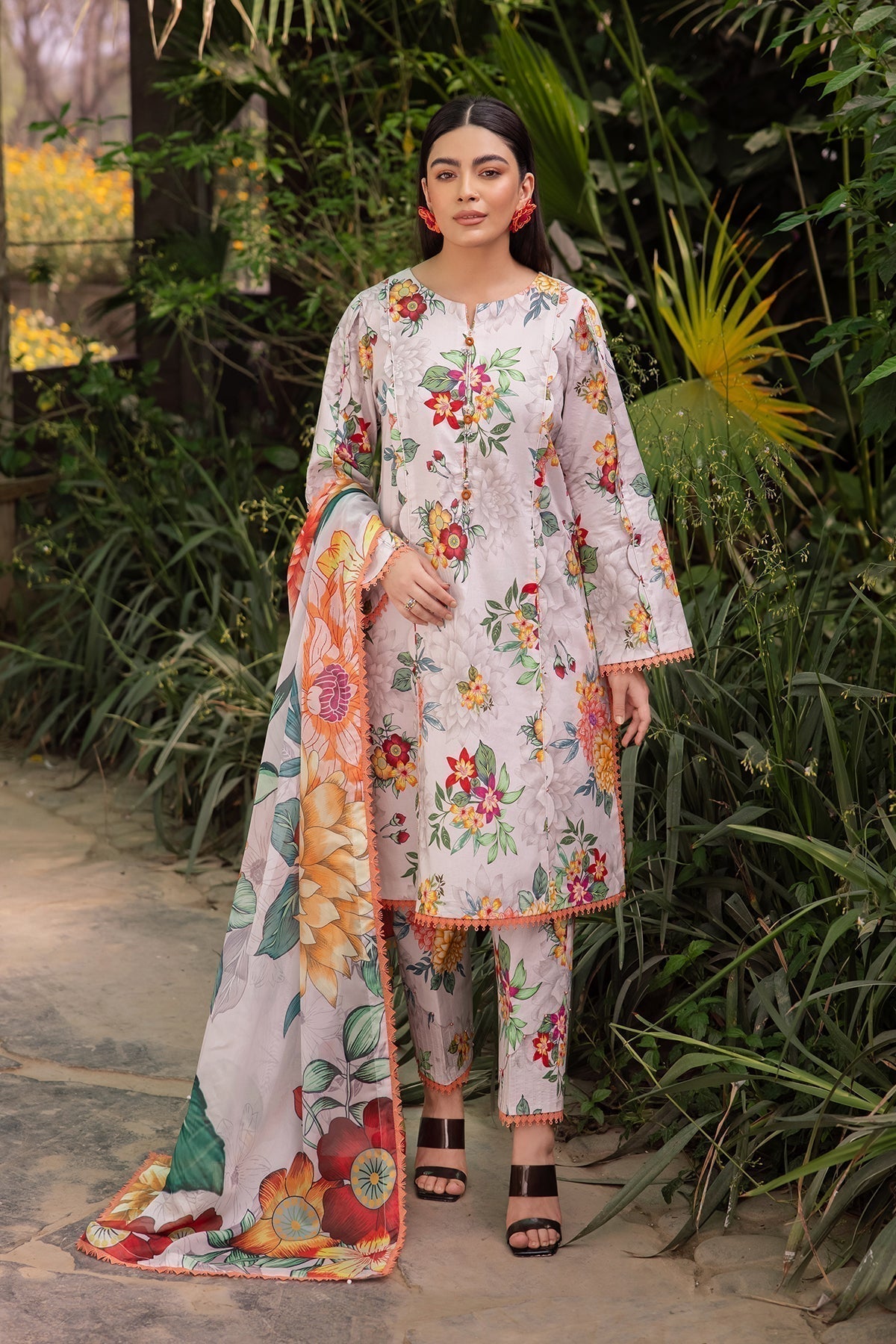 Alizeh | Sheen Lawn Prints 24 | ORCHID - by - Libasekhas UK - Registered Vendor of : Alizeh - 100% Original Designer Dresss