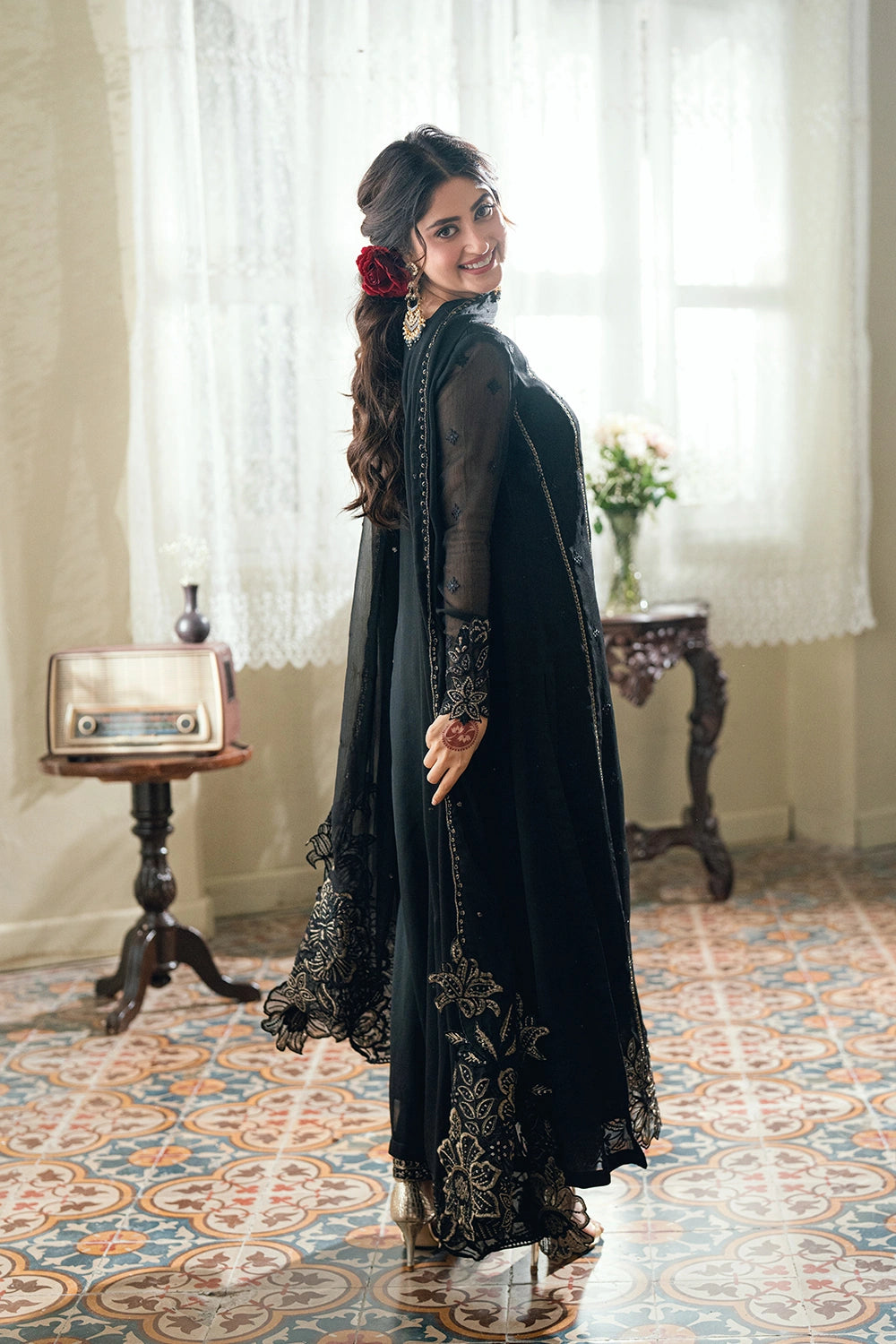 Azure | Eid Drop | Nightingale - by Libasekhas UK - Registered Vendor of : Azure - 100% Original Designer Dress