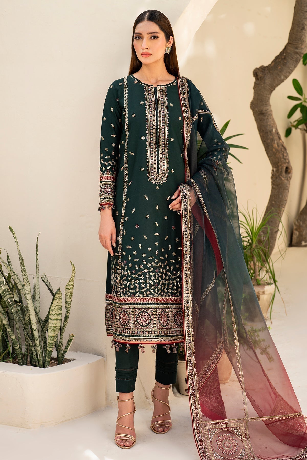 Jazmin | Irish Lawn SS 24 | D9 - by - Libasekhas UK - Registered Vendor of : Jazmin - 100% Original Designer Dresss