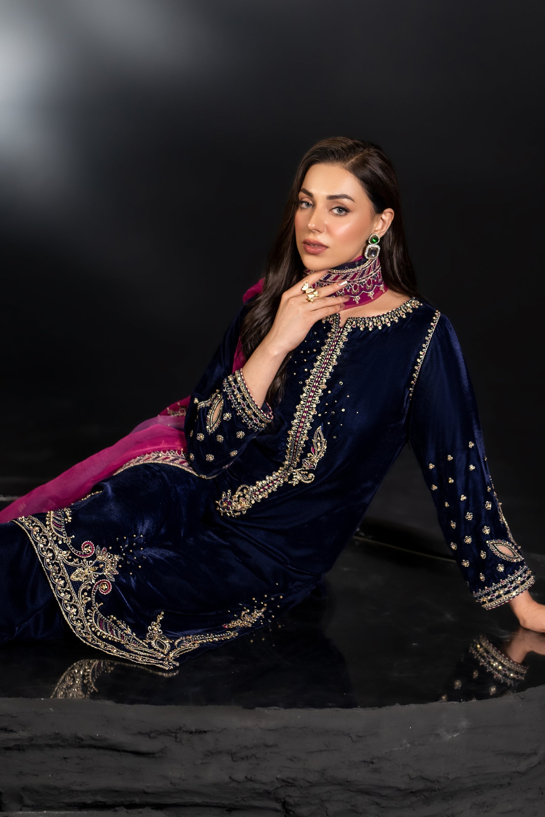 Naqshi | Makhmal 24 | IFRAH - by - Libasekhas UK - Registered Vendor of : Naqshi - 100% Original Designer Dresss