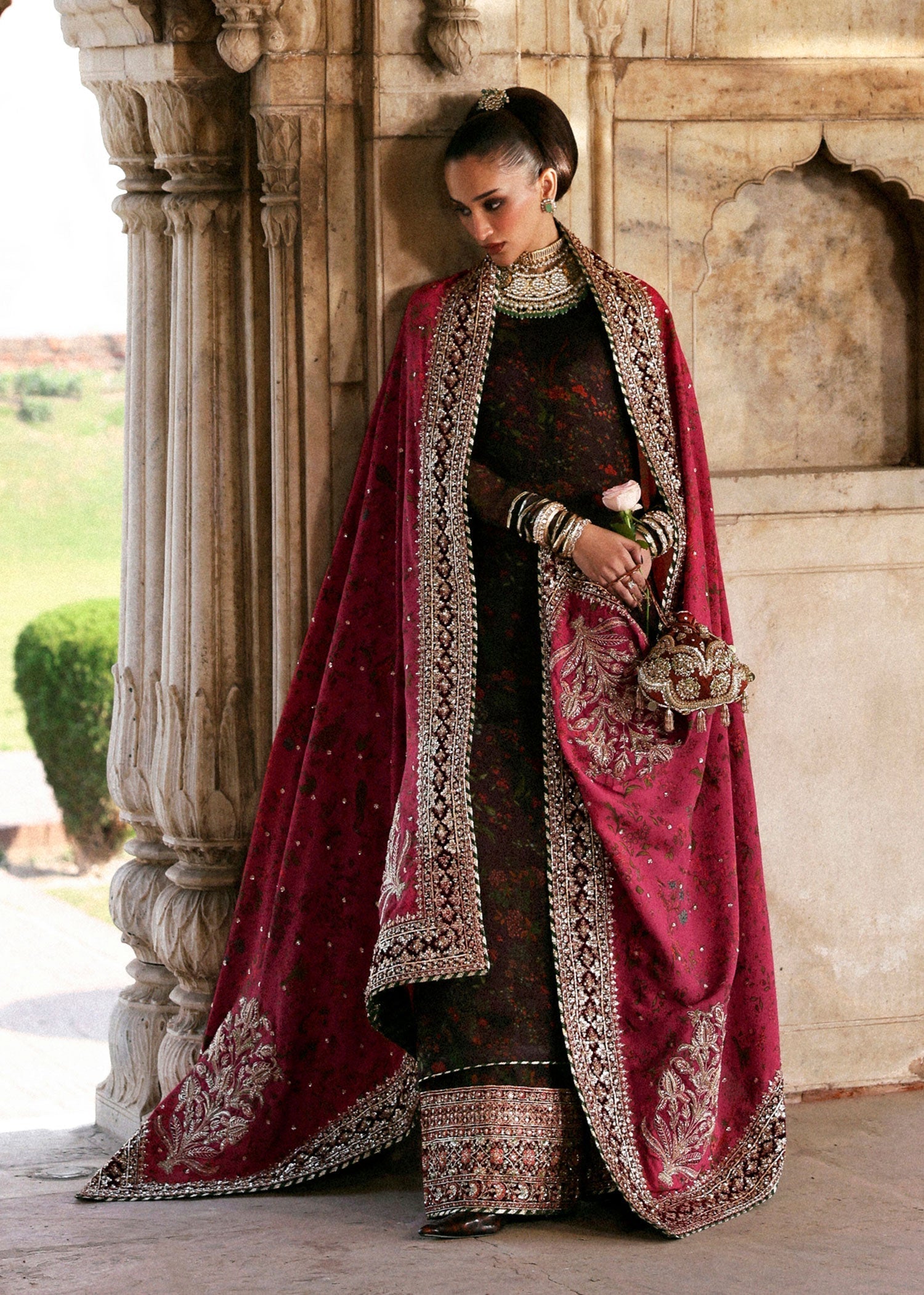 Hussain Rehar | Luxury Pret AW 25 | Aubressa - by Libasekhas UK - Registered Vendor of : Hussain Rehar - 100% Original Designer Dress