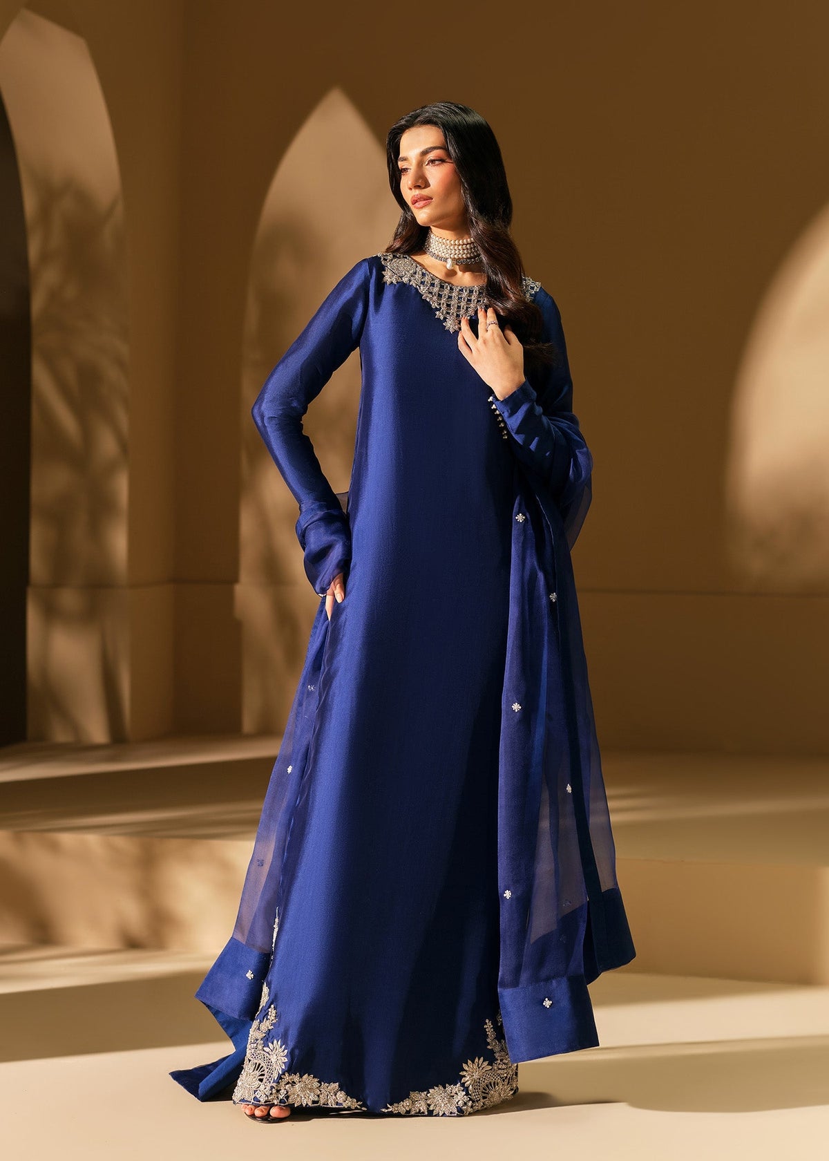 Mahum Asad | The Shadow Line | Eclipse - by Libasekhas UK - Registered Vendor of : Mahum Asad - 100% Original Designer Dress