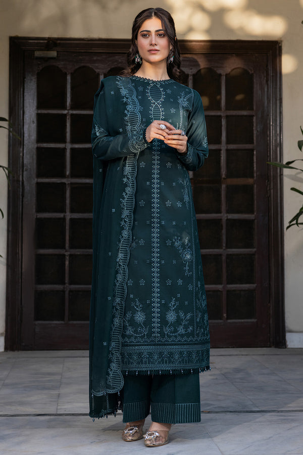 Farasha | Summer Weaves Embroidered Lawn | Teal Serenity - by - Libasekhas UK - Registered Vendor of : Farasha - 100% Original Designer Dresss