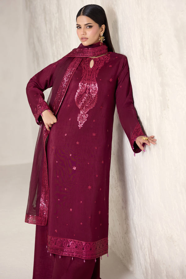 Farasha | Formals 26 | Fuchsia Glow - by Libasekhas UK - Registered Vendor of : Farasha - 100% Original Designer Dress