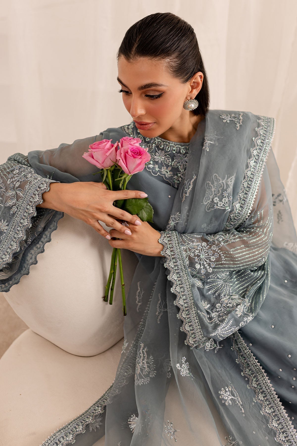 Nureh | Fancy Formals | NP-521 - by - Libasekhas UK - Registered Vendor of : Nureh - 100% Original Designer Dresss