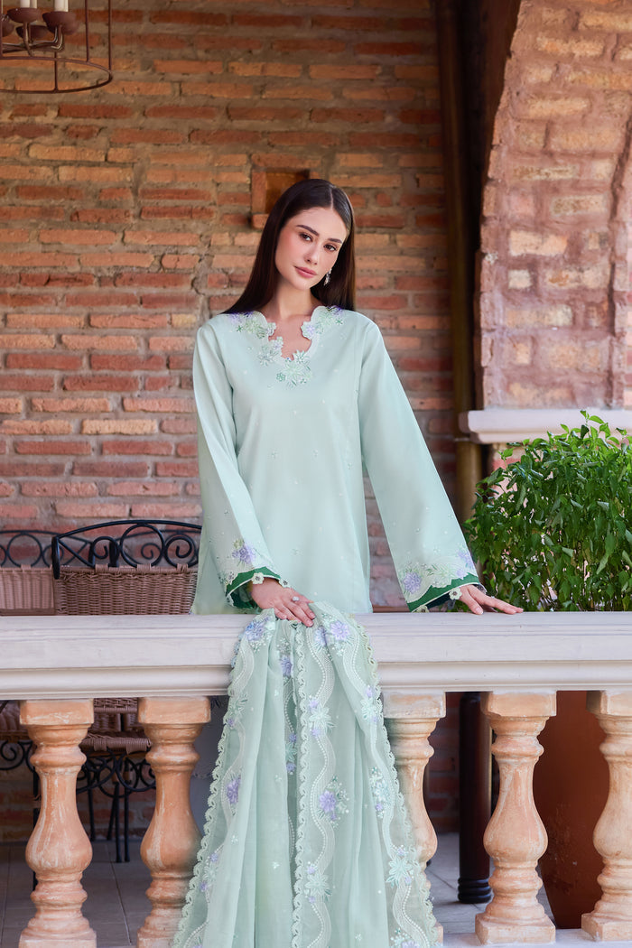 Farasha | Sorine Summer 26 | Misty Mint - by Libasekhas UK - Registered Vendor of : Farasha - 100% Original Designer Dress