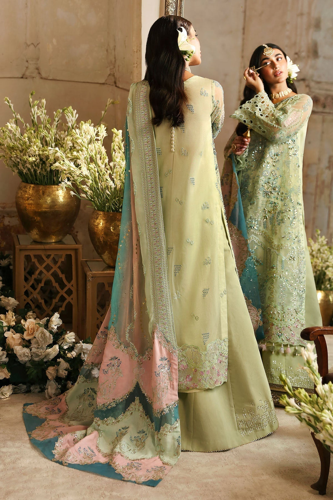 Nureh | Jhoomro Wedding Formals | NL-67 MAHI-ROO - by - Libasekhas UK - Registered Vendor of : Nureh - 100% Original Designer Dresss