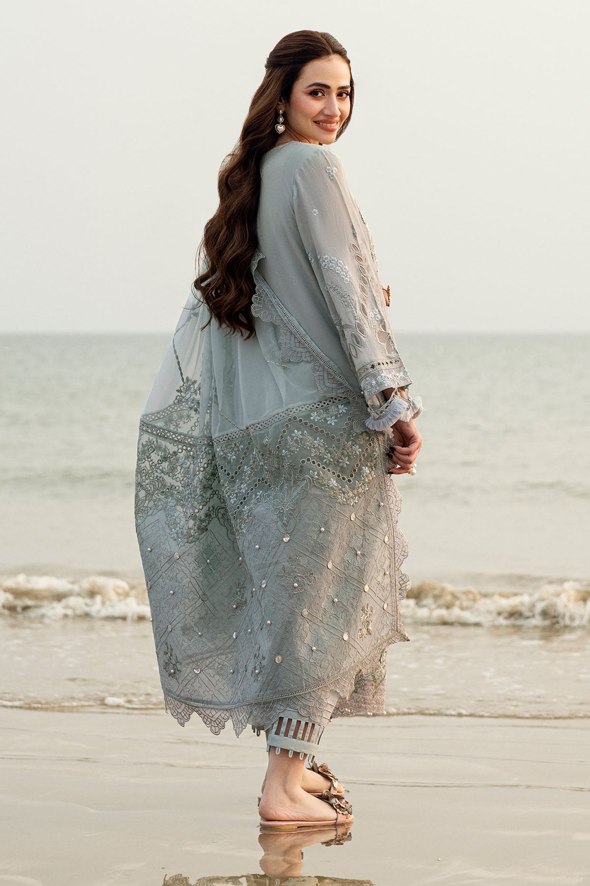 Nureh | Khuwab Luxury Lawn | NE-145 - by - Libasekhas UK - Registered Vendor of : Nureh - 100% Original Designer Dresss