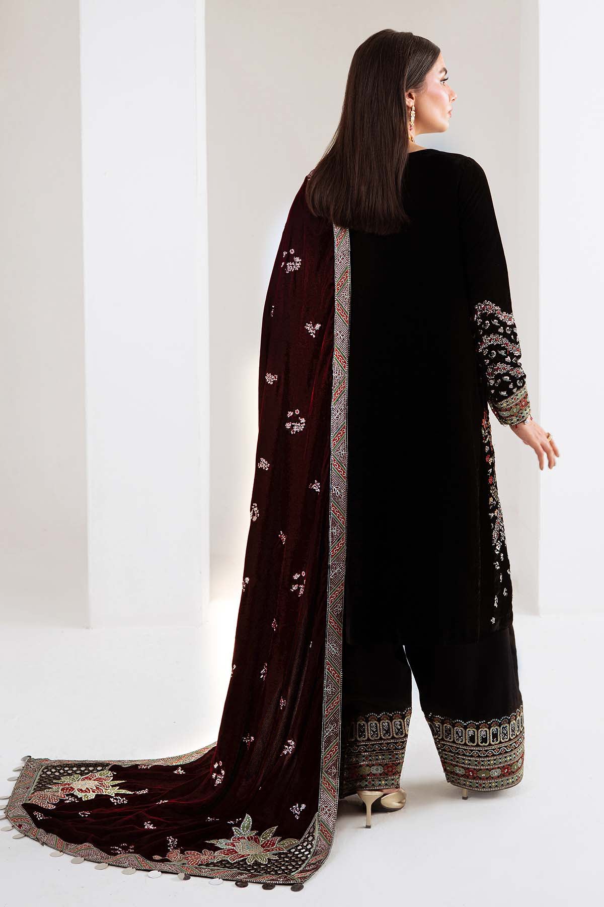 Nureh | Maya Velvet | NW-113 - by Libasekhas UK - Registered Vendor of : Nureh - 100% Original Designer Dress