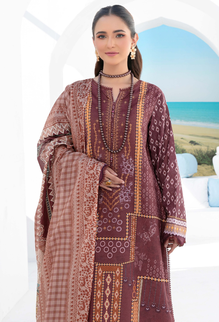 Humdum | Saira Bano Lawn 24 | D07 - by - Libasekhas UK - Registered Vendor of : HumDum - 100% Original Designer Dresss