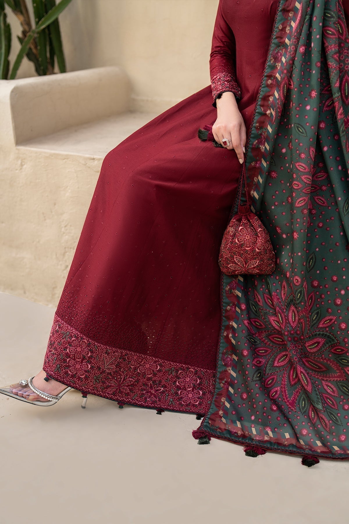 Jazmin | Irish Lawn SS 24 | D7 - by - Libasekhas UK - Registered Vendor of : Jazmin - 100% Original Designer Dresss